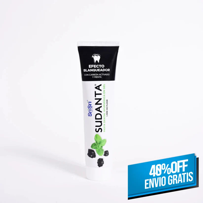 Pasta Dental Efecto Blanqueador Carbon y Menta en gel 100gr